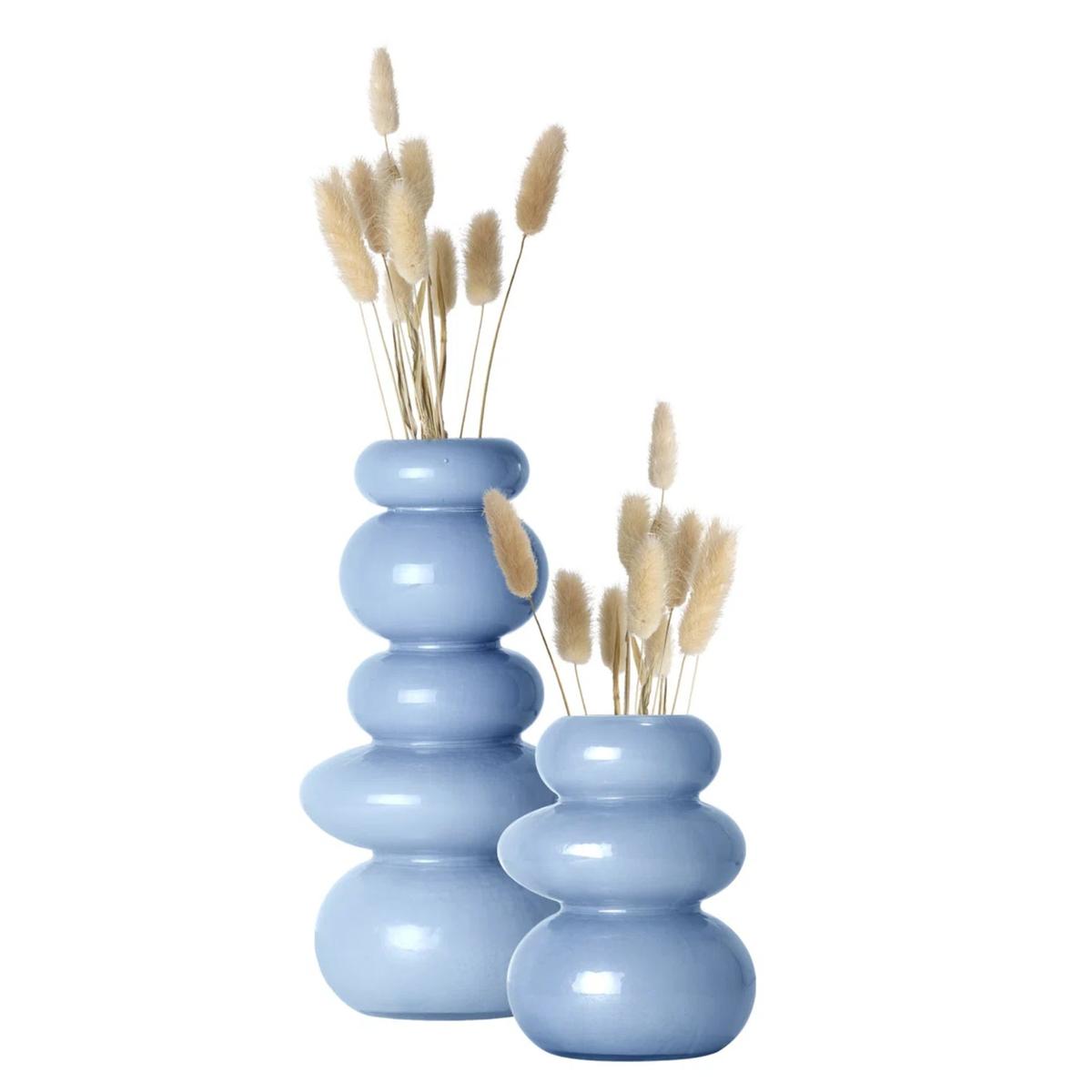 set of two vases in light blue