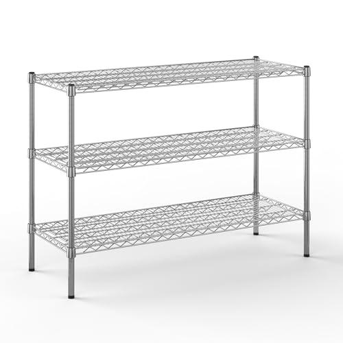 Regal Altair 18" Deep X 48" Wide X 34" Height Wire Shelving Kit | 3-Tier | Nsf Commercial Storage Rack Unit