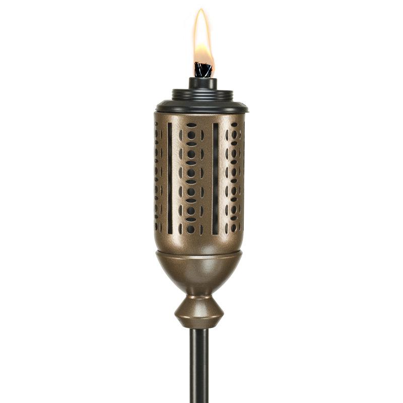 Tiki Brand Tiki&amp;reg; Brand Easy Pour 65 Inch Tiki Torch Metal Cutout Copper - 111715468 & Reviews | Wayfair