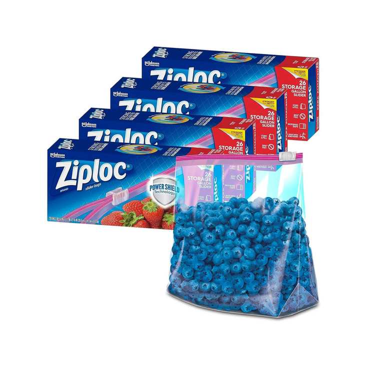 Ziploc Gallon Food Storage Slider Bags