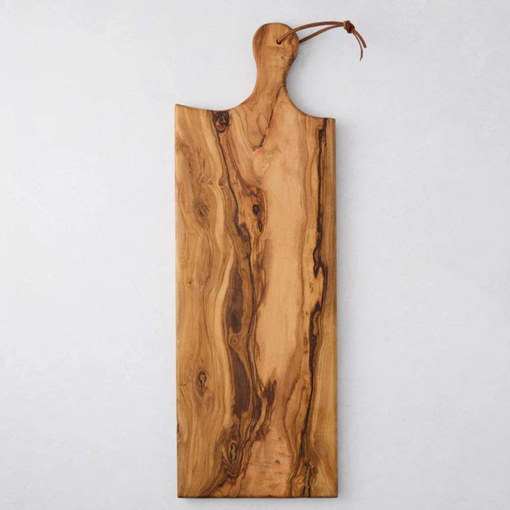Rectangular wooden serving board