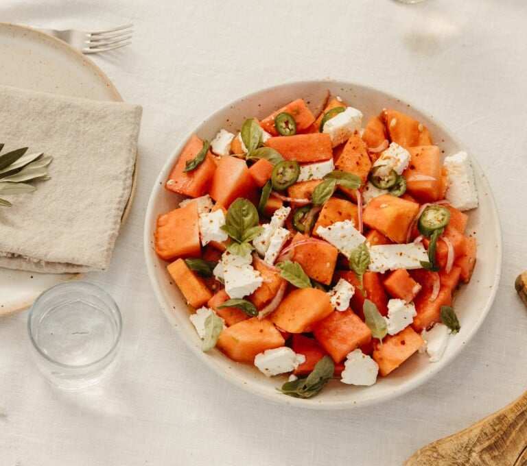 spicy watermelon feta salad