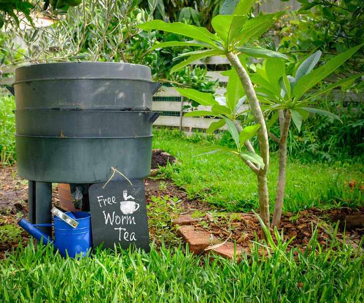 wormery in garden