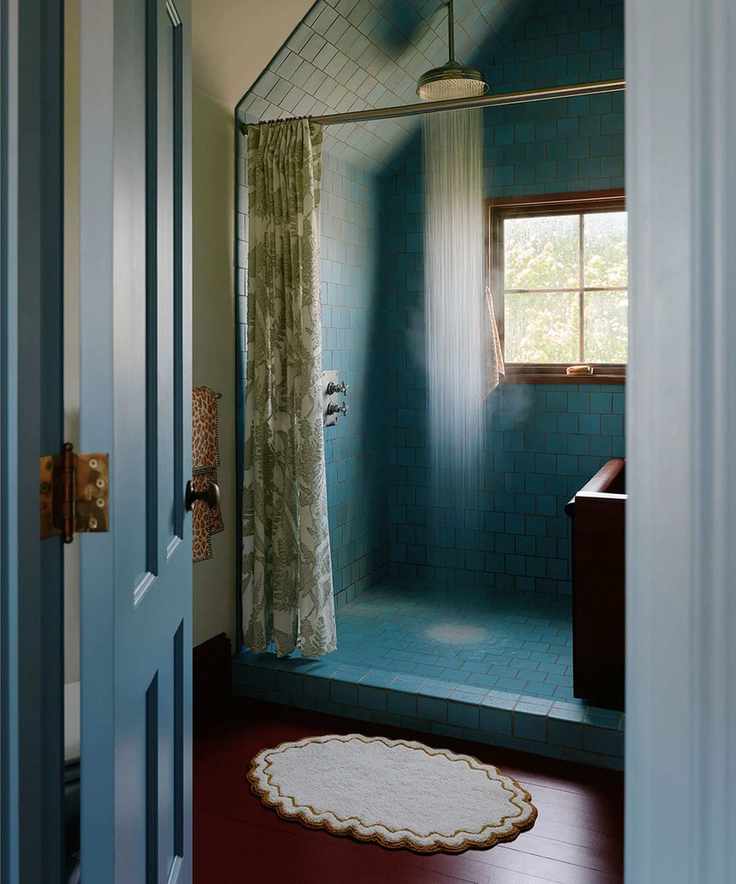 Blue bathroom