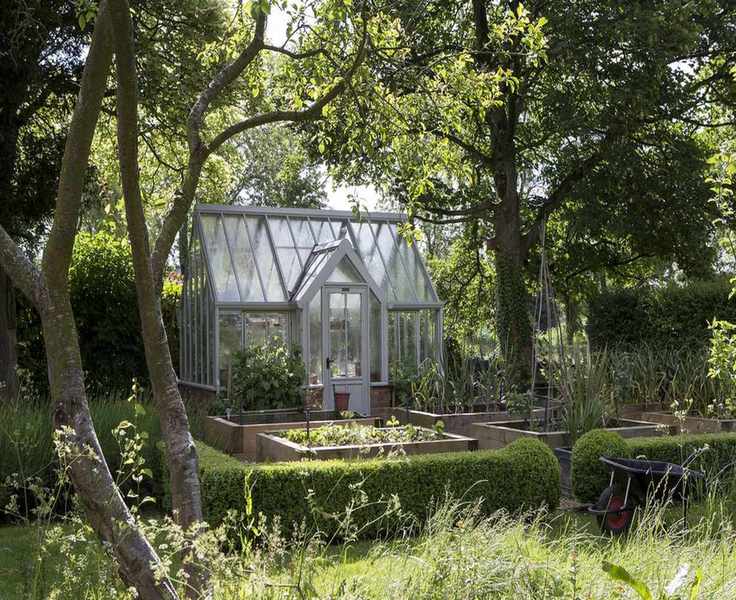 Greenhouse with raised beds