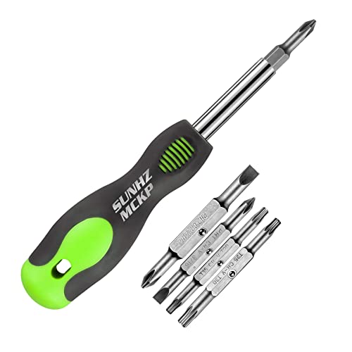 Sunhzmckp 8 in 1 Screwdriver, Portable Multi-Purpose Screwdriver Set&amp;#65292;high-Strength Bits, Phillips, Slotted, Torx&amp;#65292;suitable for Outdoor and Daily Repair Tools,practical Hand Tools