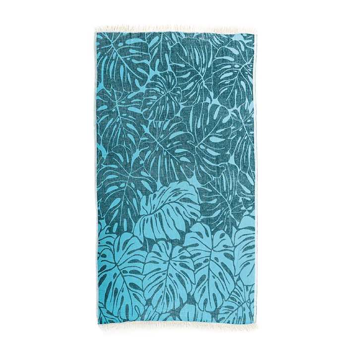 Tropical Leaves Peshtemal Beach Towel