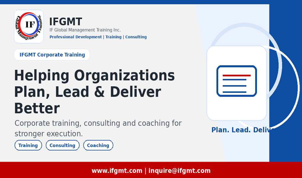 12 Tips to Excel with IF Global Management Training