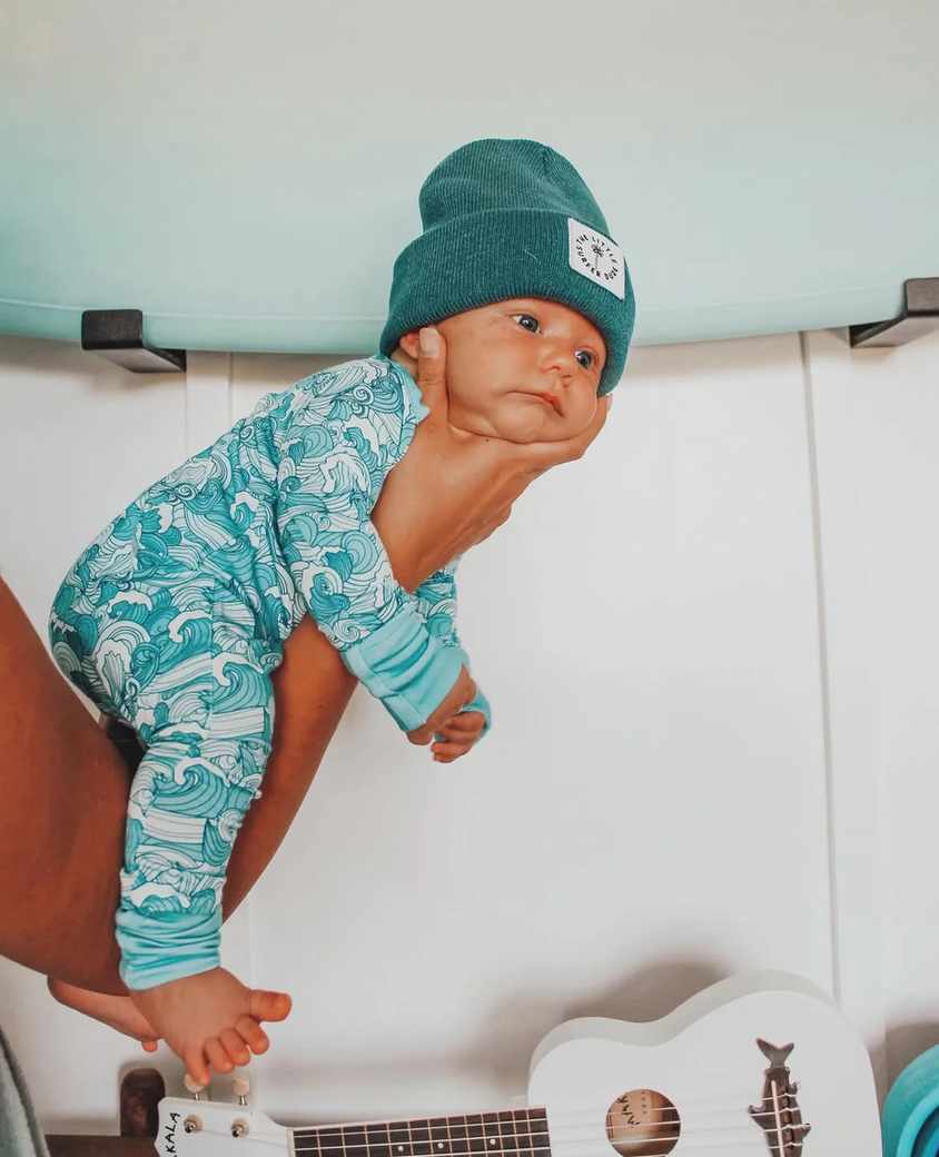 Waves Bamboo Zip Romper