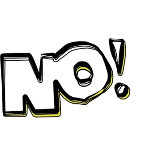 No! Jeans logo